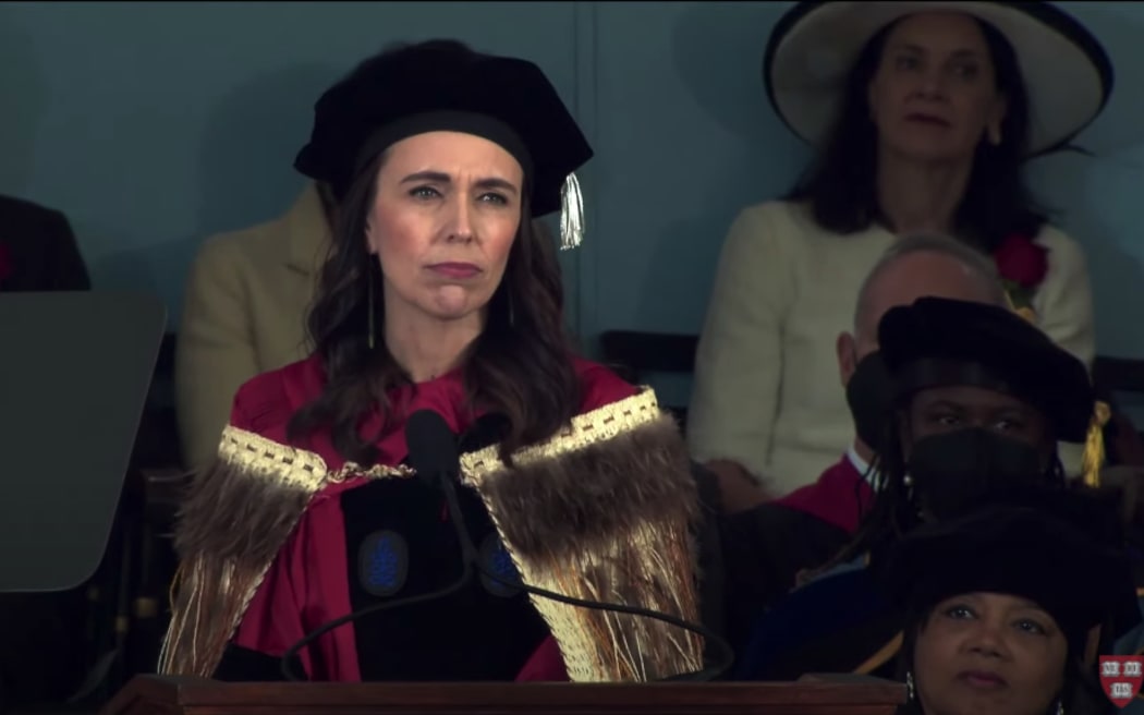PM Jacinda Ardern received an honorary law doctorate from the Boston University, and gave a keynote speech titled 'Democracy, disinformation and kindness' at the graduating ceremony.