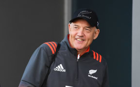 All Blacks mental skills coach Gilbert Enoka arrives to training.