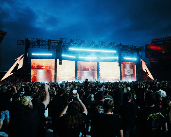Metallica play at Auckland's Eden Park, November, 2025.