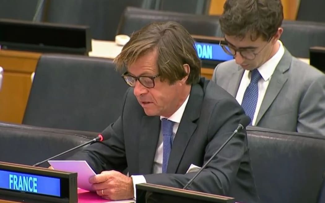 French Ambassador to the UN Nicolas De Rivière at the UN Special Committee on Decolonization (dubbed C24) sessions