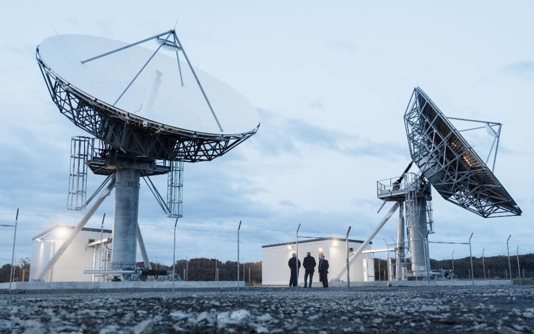 The two 11-metre satellite dishes will significantly improve GPS accuracy.