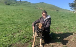 Lana Chrystal and her dog Belle