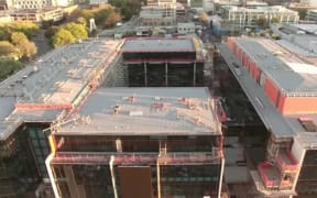The Justice and Emergency Precinct, Christchurch seen from the air in October 2016.