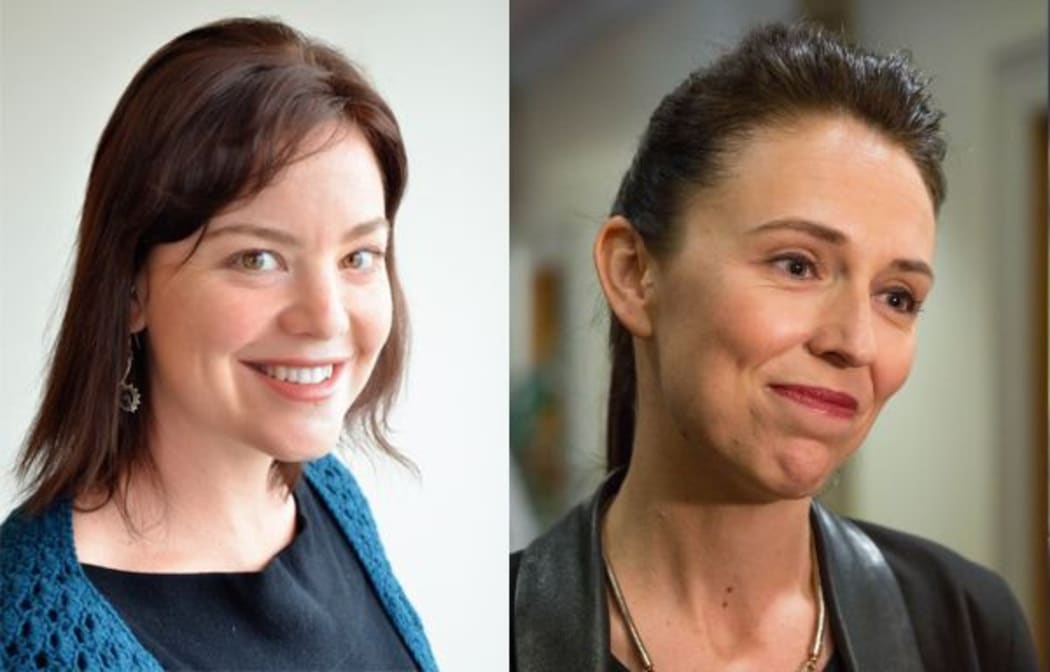 Julie-Anne Genter and Jacinda Ardern.