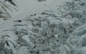 A recovery team made it onto Fox Glacier during a break in the weather on 25 November 2015.