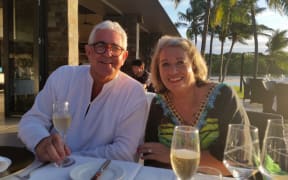 Philip and Julie Toogood on the terrace at Navo, Intercontinental Natadola.