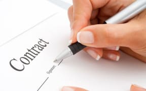 Signing contract
