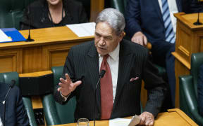 Winston Peters during the first debate of the 54th Parliament.