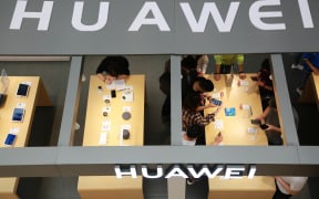 A Huawei in Xiangyang city, China.