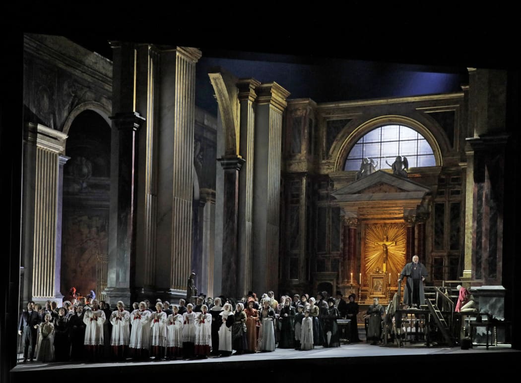 A scene from Tosca at The Met