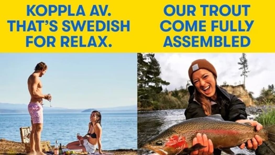 Taupō’s tourism team decided to have a little fun. LOVE Taupō teamed up with their agency to create a playful campaign linking Sweden’s iconic brand to New Zealand’s own “most Swedish” town – Taupō!