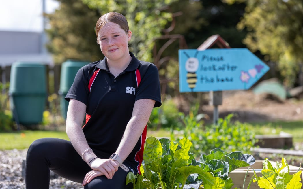 Addison Moore - winner of youth environmental leader at the Taranaki Regional Council Environmental Awards 2024.