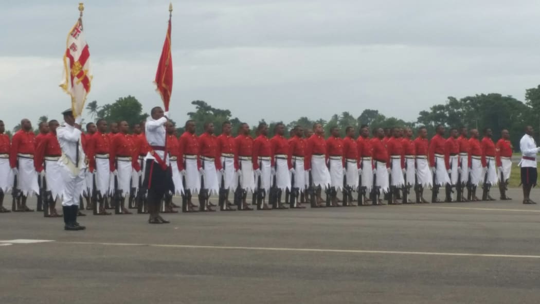 Fiji honour Guard for John Key