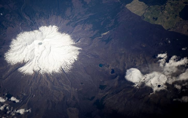 A NASA image of Mt Ruapehu taken in 2013.