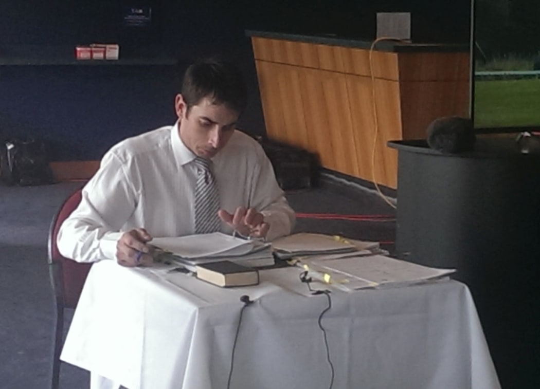 David Walker giving evidence