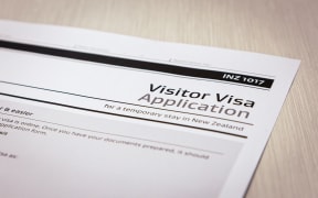 Immigration New Zealand visa application form, visitor visa.