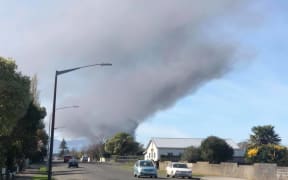 Fire in Palmerston North.