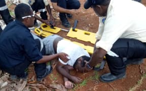 A Sudanese refugee who attempted suicide on Manus Island.