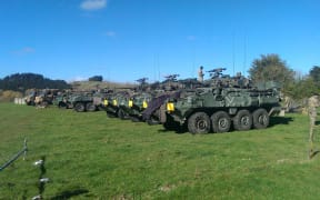 NZ Defence Force Light Armoured Vehicles.