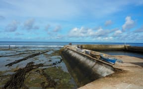 The Aiwo boat harbour on Nauru