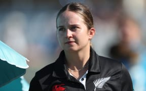 White Fern Izzy Gaze at the one-day international against England in Chester le Street, England, June 26, 2024. (Photo by MI News/NurPhoto)