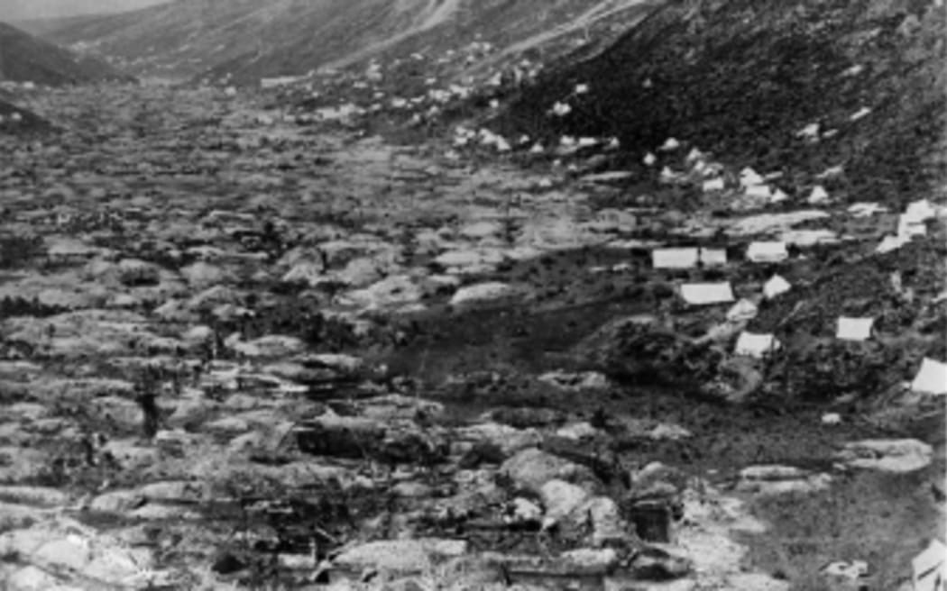 Gabriel's Gully during Otago's gold rush