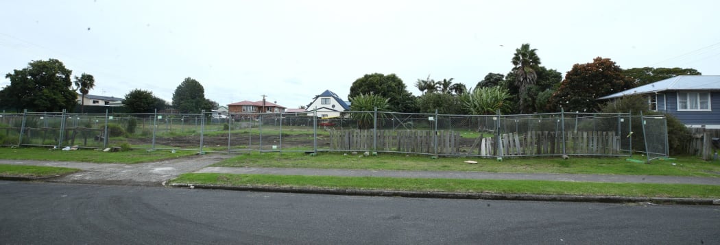 Nine of the 11 Kāinga Ora owned homes have been demolished. Haukore Street sections in Tauranga.