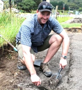 Leader of the archaeological  dig  at Horeke, Matt Carter