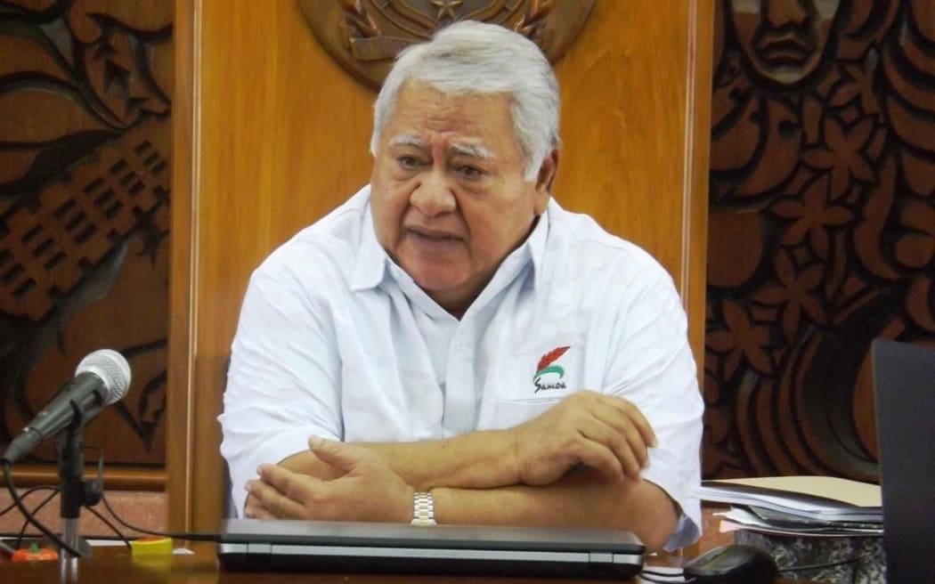 Samoa's prime minister Tuilaepa Sailele Malielegaoi.