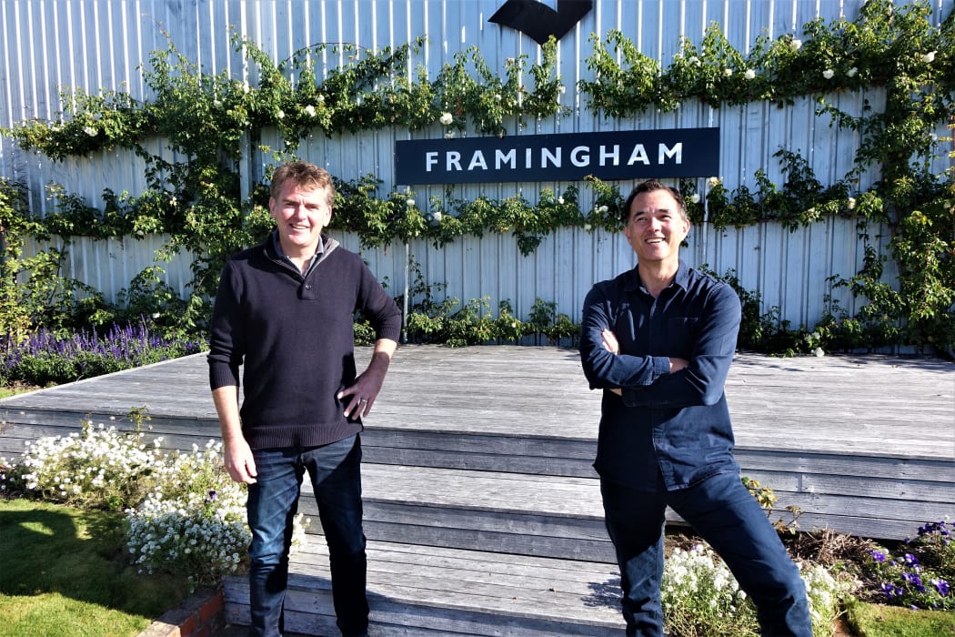 Wine Marlborough general manager Marcus Pickens and Marlborough Winegrowers Board chair Tom Trolove.