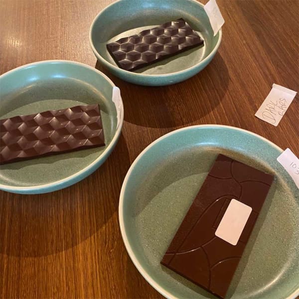 Judges blind taste-tested chocolates for the Vegan Chocolate Awards on 28 April at Khu Khu Eatery in Ponsonby, Auckland.