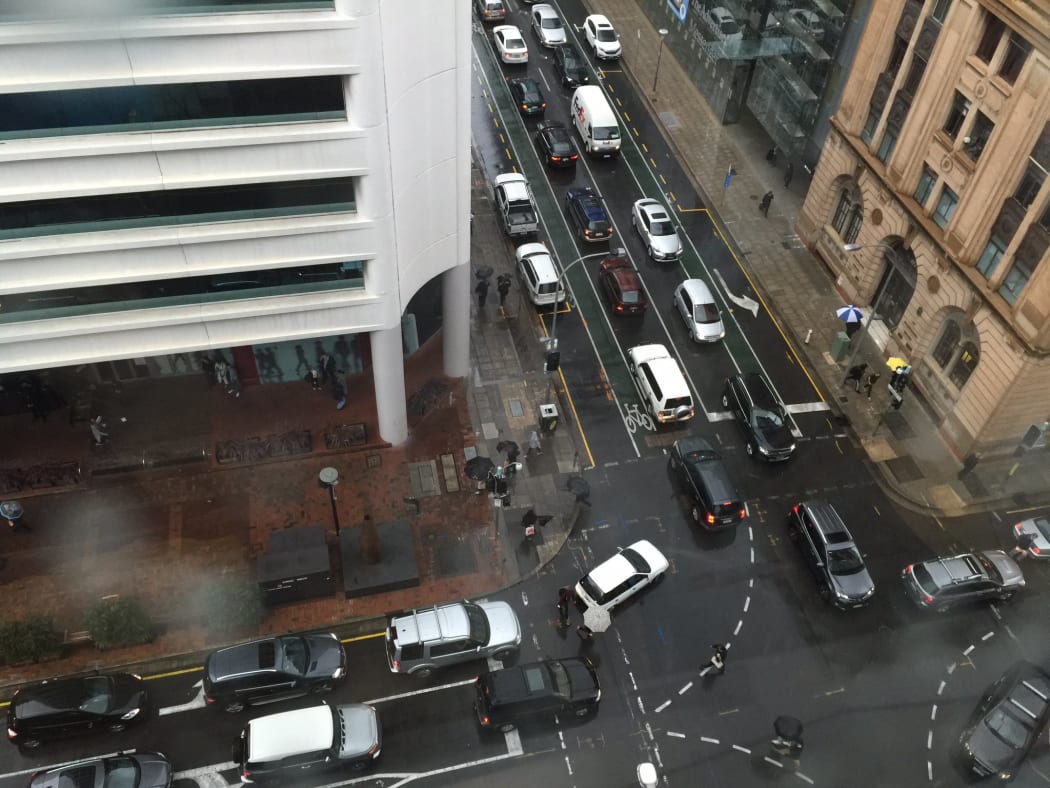 A photo posted by the South Australian State Emergency Service, showing gridlocked traffic in Adelaide.