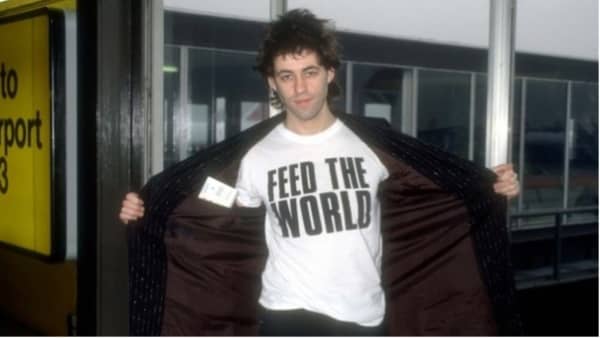 Bob Geldof was just 33 when he produced Live Aid, which was broadcast to an estimated 1.9 billion people.