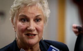 Deputy Leader of the Labour Party, Annette King, during caucus run in parliament.