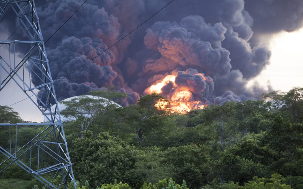 A second fuel tank explodes at the Puma Energy plant in Puerto Sandino, 70 km north of the Nicaragua capital  Managua.
