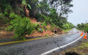 A sinkhole on Scenic Drive in West Auckland's Swanson has developed following wild weather in the region.