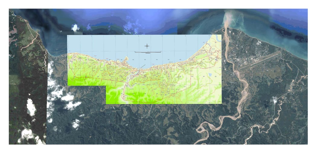Map of the greater Honiara region.
