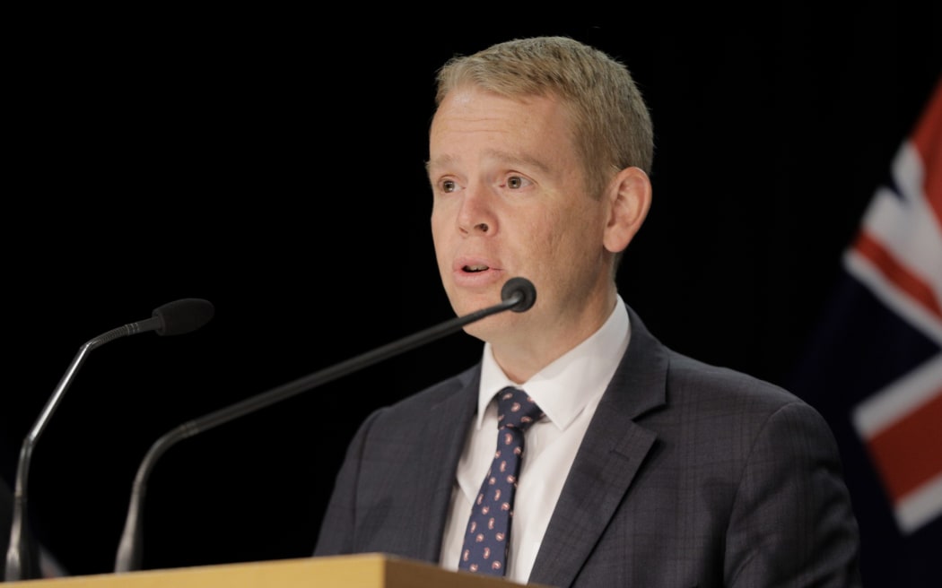Prime Minister Chris Hipkins speaks to the media