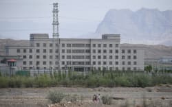 This file photo taken on June 2, 2019 shows a facility believed to be a camp where mostly Muslim ethnic minorities are detained, in Artux, north of Kashgar in China’s western Xinjiang region.
