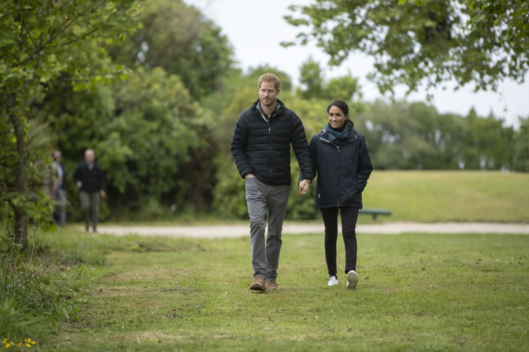 The Duke and Duchess of Sussex Prince Harry and Meghan Markle visit Totaranui Campground in the Abel Tasman National Park.