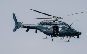 The police Eagle helicopter.
