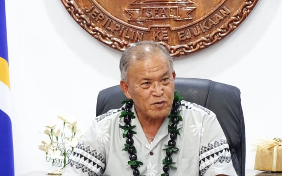 Marshall Islands President David Kabua in a file photo from 2021.