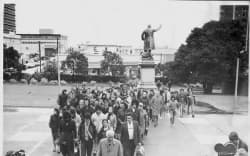 ‘Māori language petition, 1972’, URL: https://nzhistory.govt.nz/media/photo/maori-language-petition-1972, (Ministry for Culture and Heritage)