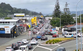 Heavy traffic on State Hughway 2 and Hutt Rd at Dowse interchange at 5.40pm earlier this week.