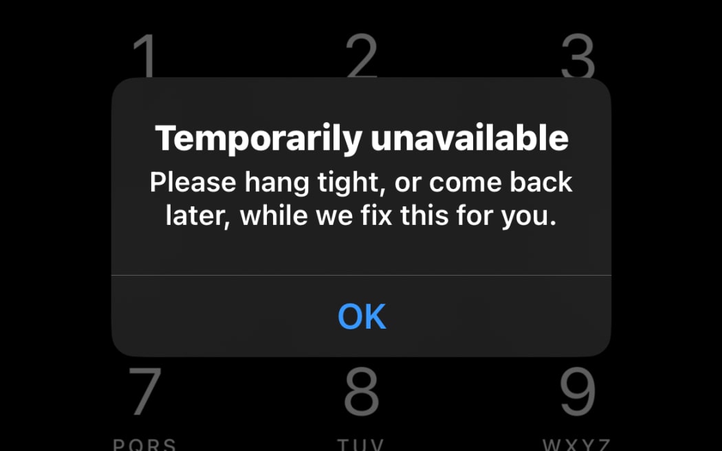 ANZ app's error message.