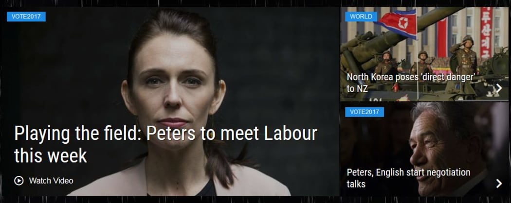 Who's calling whom dominates the news on Newstalk ZB's website last Monday.