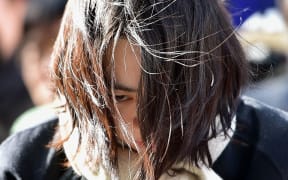 Heather Cho arrives for questioning at the prosecutors' office in Seoul in December
