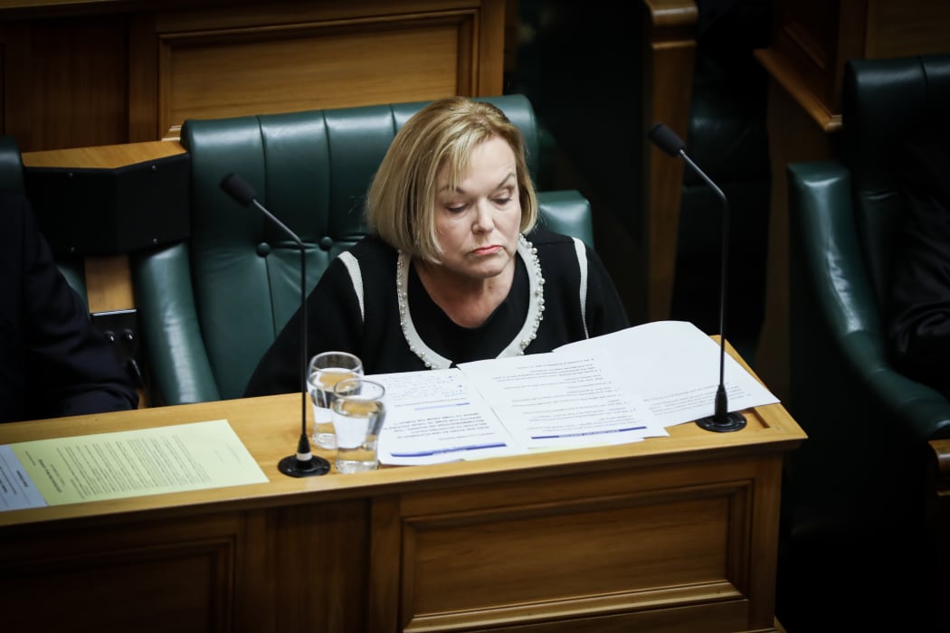 Leader of the Opposition Judith Collins considers her options for follow-up questions during the first Question Time of the 53rd Parliament