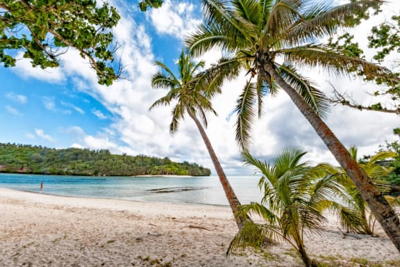 A beach in Vava'u island group, Tonga