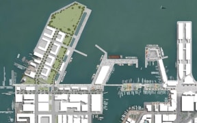 Artist's impression of the $212 million America's Cup village planned for Auckland.